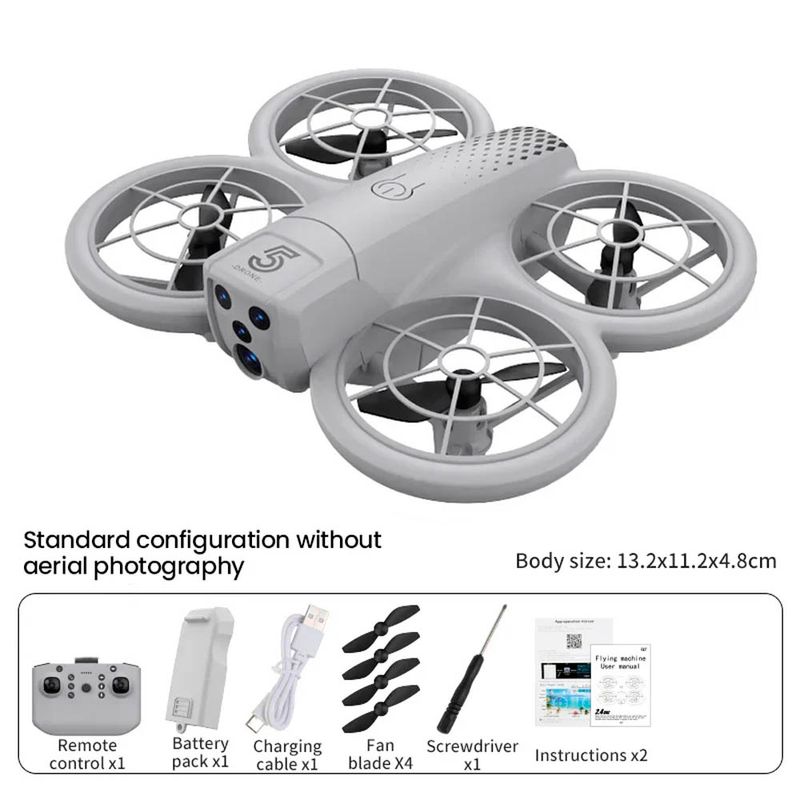 Drone Syshop RC CZ05 control remoto gris accesorios