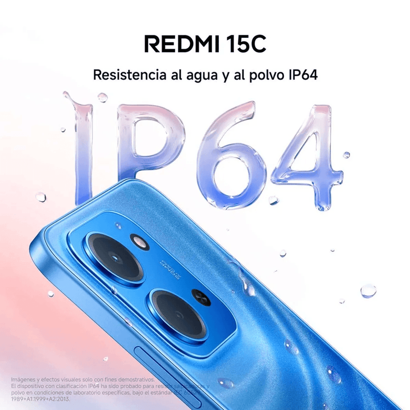 Redmi 15C en uso multimedia y redes sociales color verde