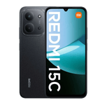Xiaomi Redmi 15C 128GB 4GB RAM color negro vista frontal y trasera