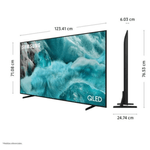 Smart TV Samsung 55 QLED 4K Vision AI Tizen 2025 frontal oblicuo medidas