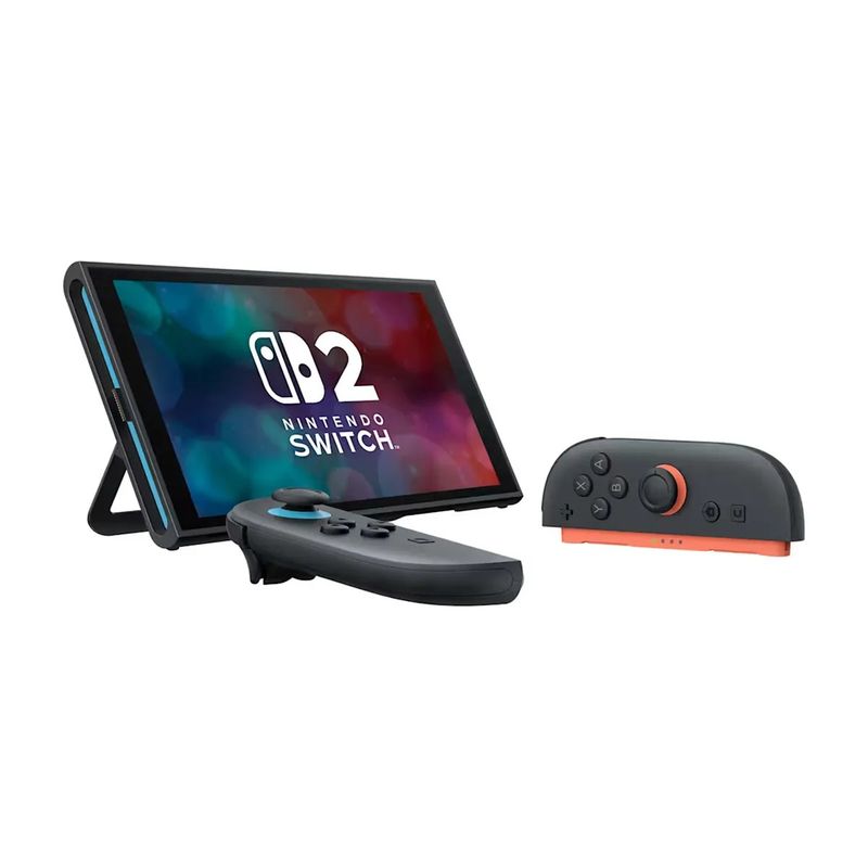 Consola Nintendo Switch 2 con Joy-Con 2 magnéticos vista lateral