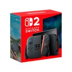Nintendo Switch 2 consola pantalla 7.9 pulgadas vista frontal caja