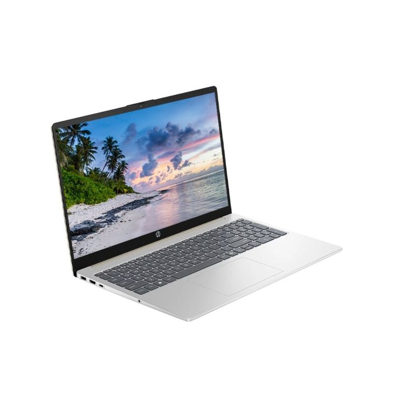 Laptop HP Core i5 13 generación 16GB RAM 512GB SSD 15.6" vista frontal oblicua