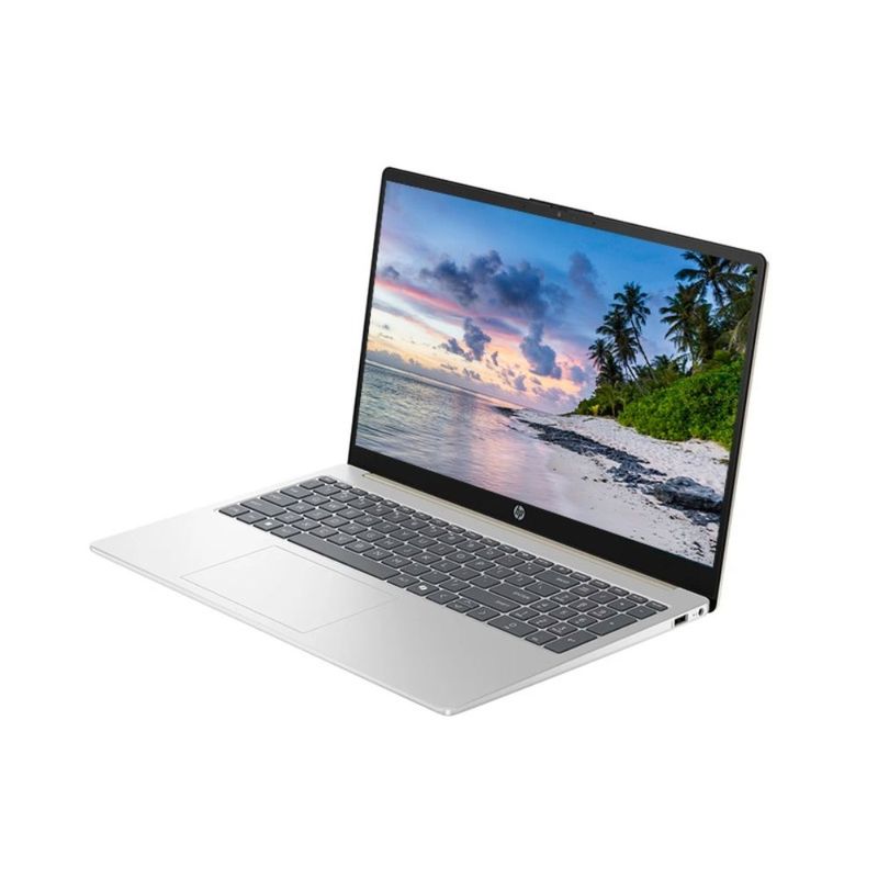 Laptop HP Core i5 13 generación 16GB RAM 512GB SSD 15.6" vista frontal oblicua