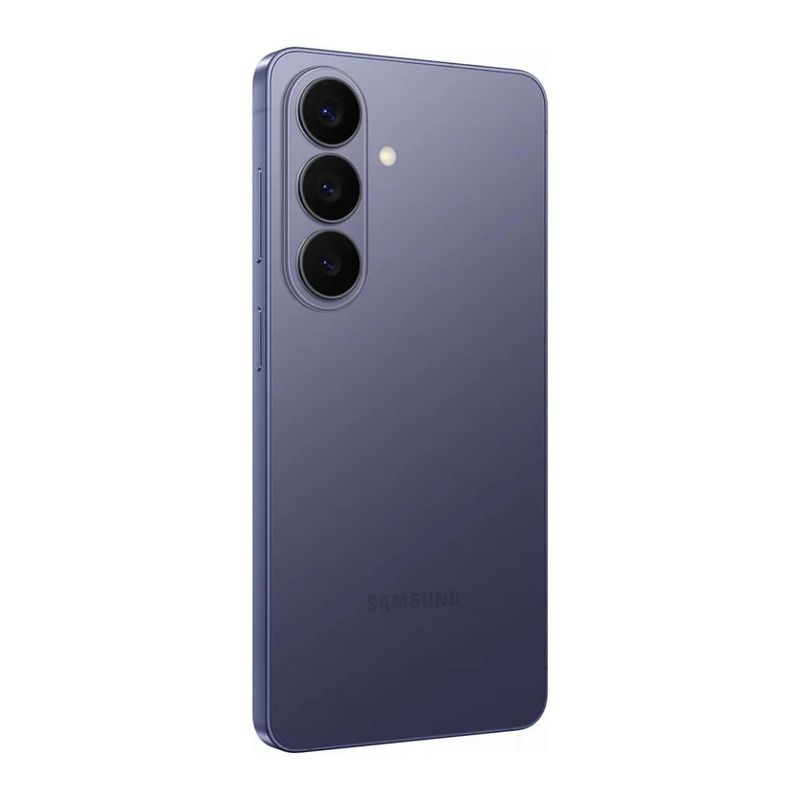Celular Samsung Galaxy S26 12GB RAM 256GB 5G pantalla AMOLED violeta cobalto dorsal lateral