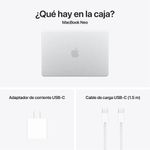 MacBook Neo diseño delgado color Silver vista contenido de la caja
