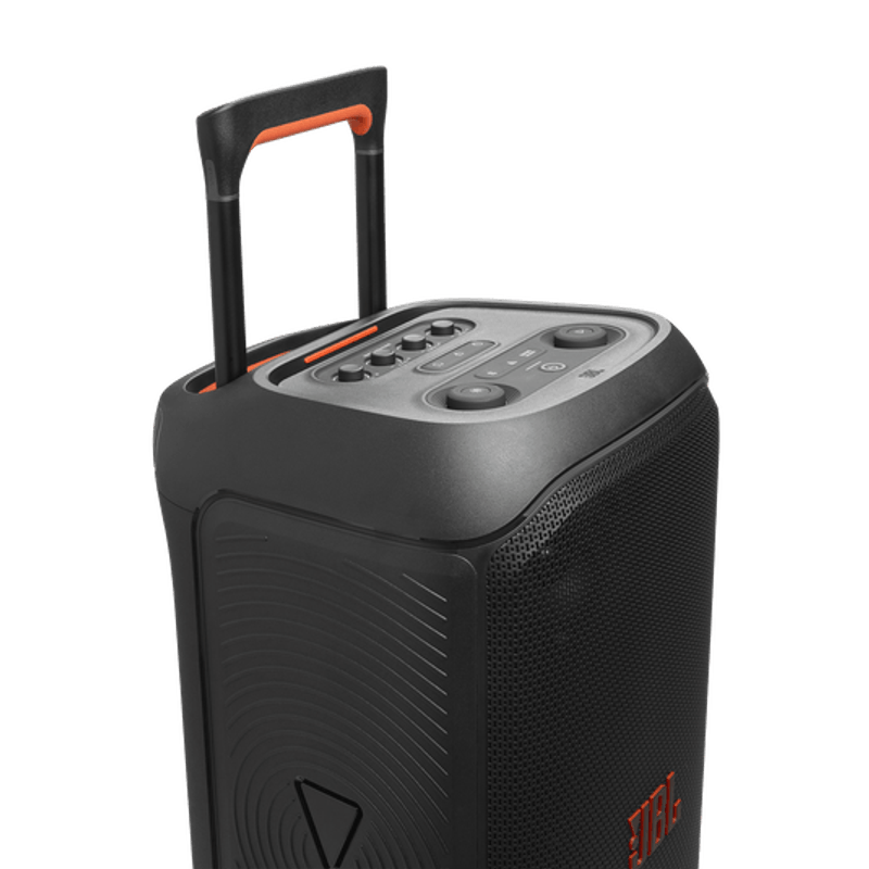 Parlante JBL PartyBox 320 Bluetooth 240W batería 18h superior oblicuo