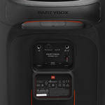 Parlante JBL PartyBox 320 Bluetooth 240W batería 18h dorsal detalle