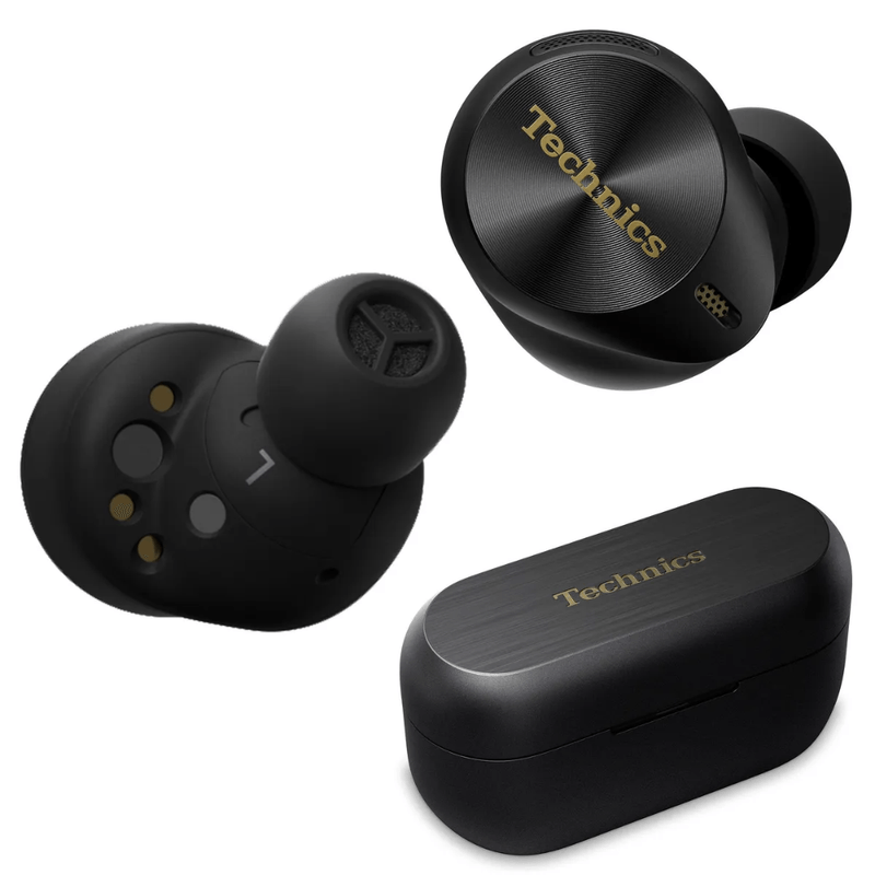 Audífonos Technics AZ80 ANC 32h LDAC Bluetooth negro frontal