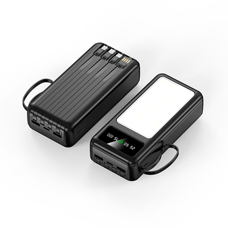 Cargador portátil Sanci DY7554 40000mAh carga rápida vista frontal y dorsal