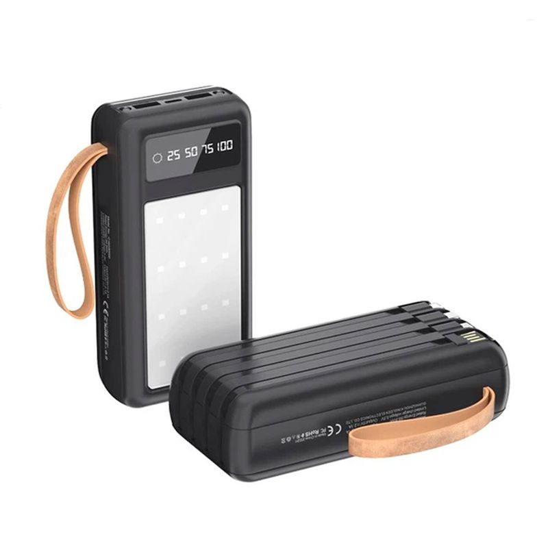 Cargador portátil Sanci DY7554  40000mAh carga rápida vista frontal oblicua