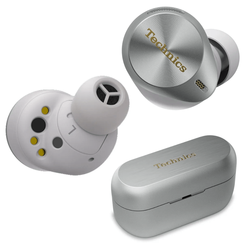 Audífonos Technics AZ80 ANC 32h LDAC Bluetooth silver frontal