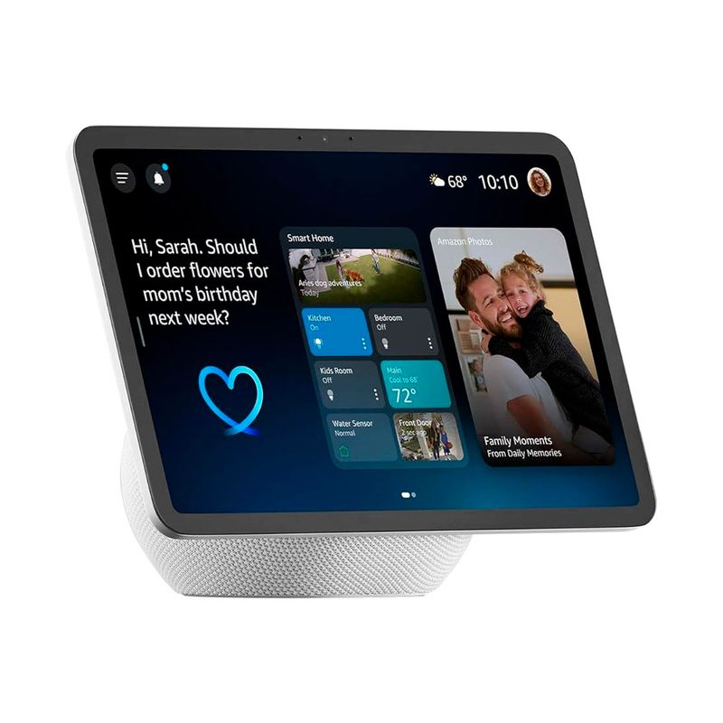 Amazon Echo Show 11 pantalla inteligente Full HD color blanco vista diagonal