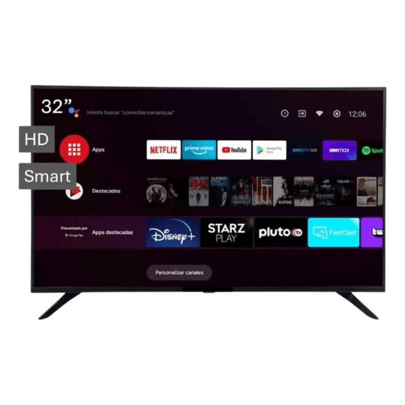 Smart TV Innos 32 HD Android TV WiFi Bluetooth 2025 frontal características