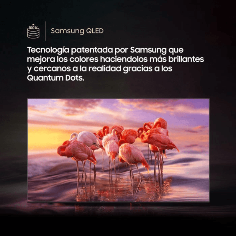 Smart TV Samsung 55 QLED 4K UHD Tizen 2025 55 pulgadas frontal características