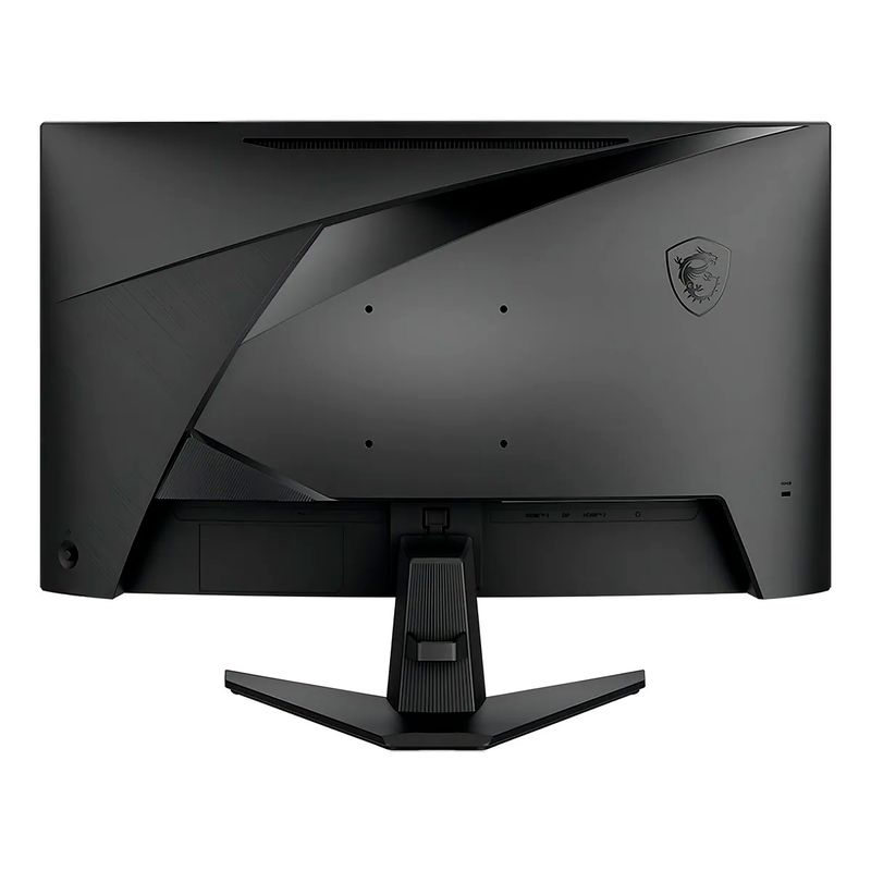 Monitor gamer MSI 27” curvo 200Hz 0.5ms FHD MAG276CF frontal oblicuo inferior base dorsal