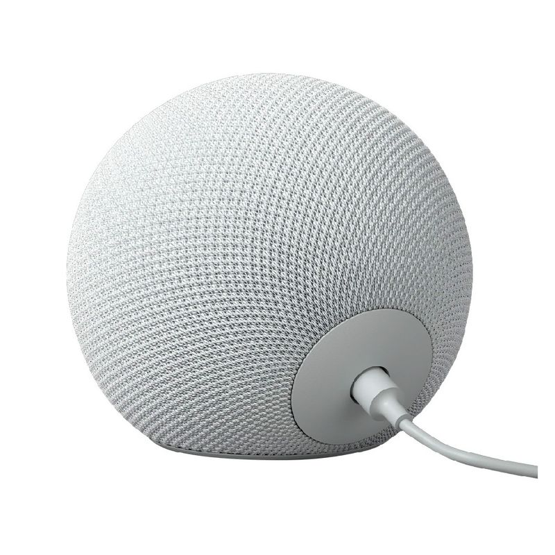 Echo Dot Max con Alexa sonido potente color blanco vista trasera