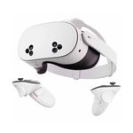 Lentes de realidad virtual Meta Quest 3S 128GB Wi-Fi blanco vista frontal oblicua