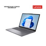 Laptop Lenovo IdeaPad Slim 3 i7 16GB RAM 15.3 táctil luna grey vista frontal oblicua