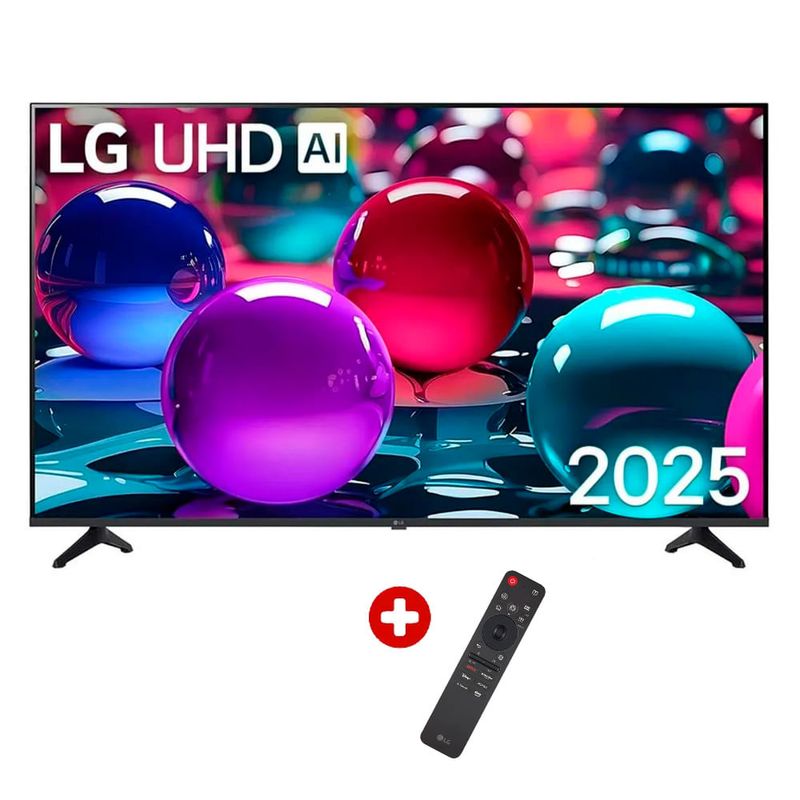Smart TV LG 43 pulgadas 4K Ultra HD vista frontal con regalo