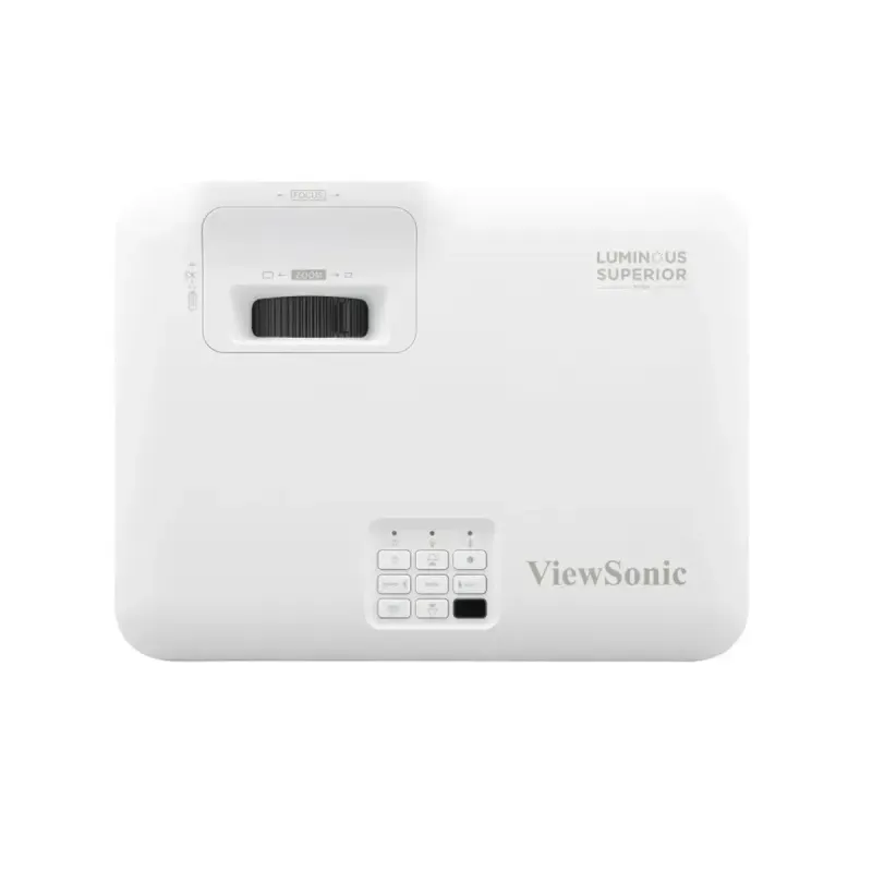 Proyector ViewSonic WXGA sin lámpara instalación techo vista lateral