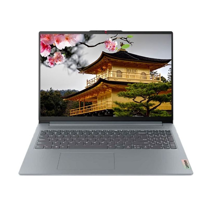 Laptop Lenovo IdeaPad Slim 3 i5 16GB RAM 512GB SSD 15.6" FHD gris ártico vista frontal