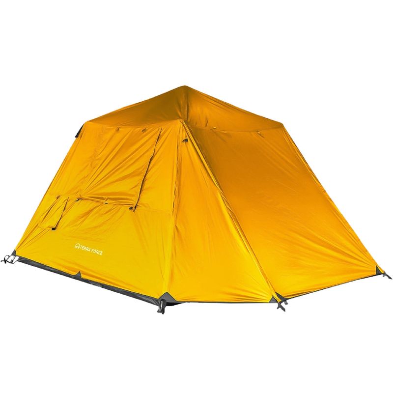 Carpa 3 estaciones para 3-4 personas semi automatica amarillo