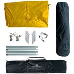 Carpa 3 estaciones para 3-4 personas semi automatica amarillo