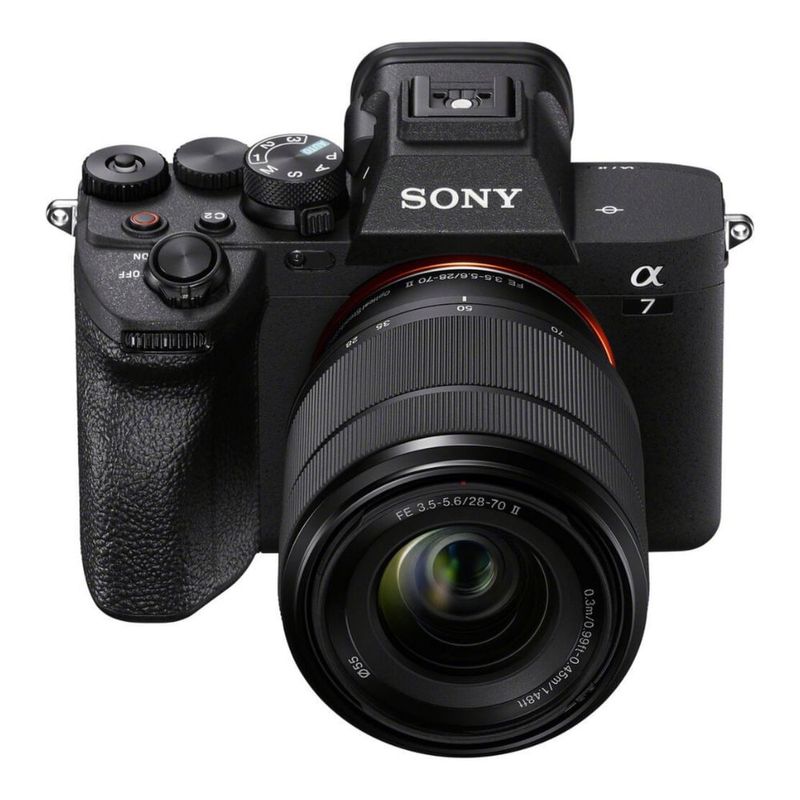 Cámara mirrorless Sony Alpha a7 IV 33MP 4K enfoque IA vista frontal