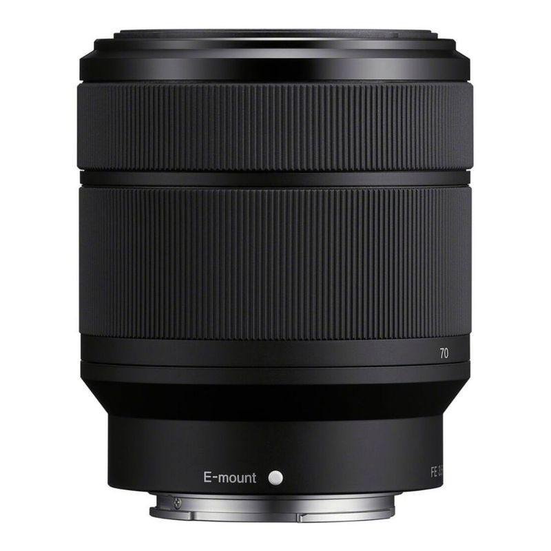 Cámara mirrorless Sony Alpha a7 IV 33MP 4K enfoque IA Lente 28-70mm vista lateral