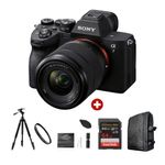 Cámara mirrorless Sony Alpha a7 IV 33MP 4K vista frontal y kit ultimate