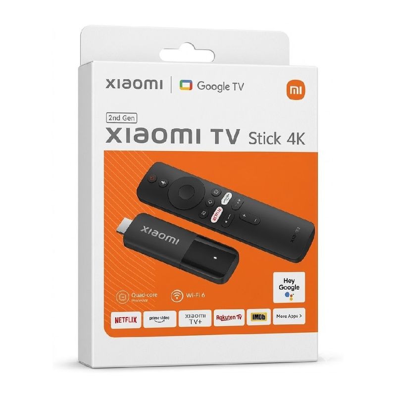 Xiaomi TV Stick 4K Google TV 2GB RAM 2da Gen empaque