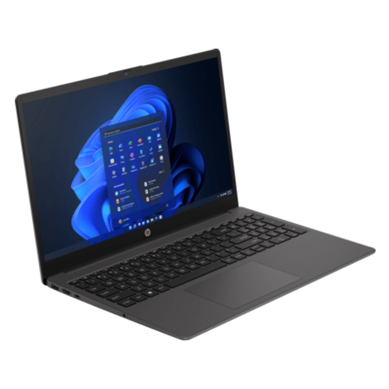 HP 255 G10 con teclado numérico completo vista diagonal