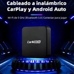 CarPlay inalámbrico Caraibox WiFi Bluetooth diagonal característica