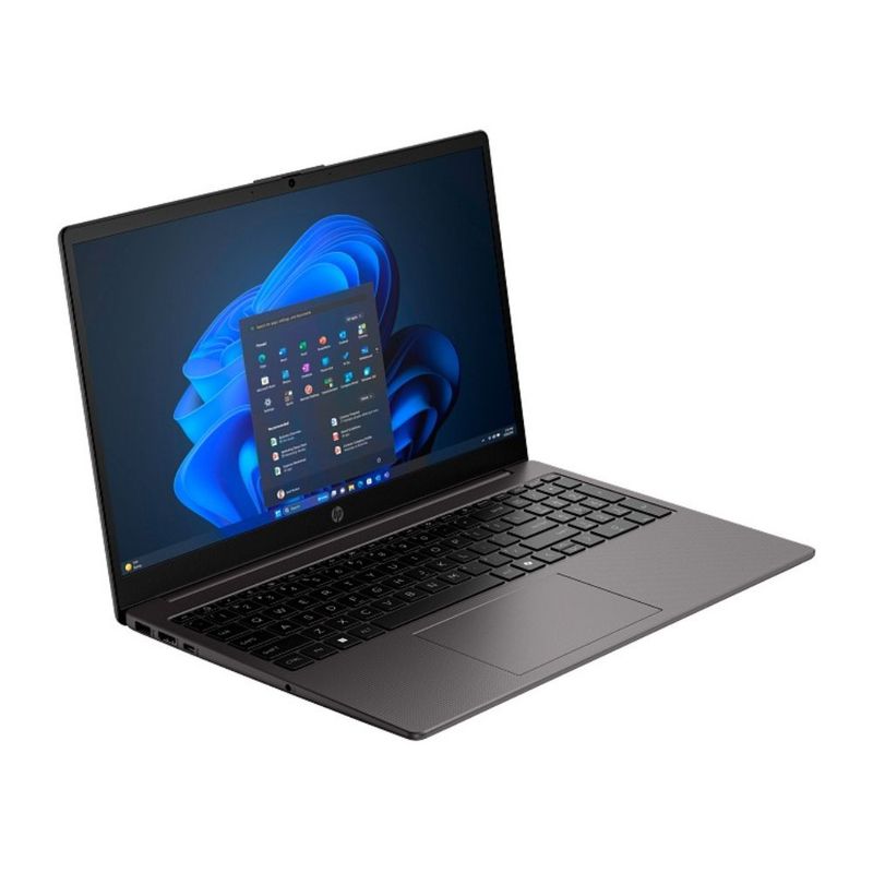Laptop HP 250R G10 Core 7 150U 15.6" 512GB SSD plata vista frontal oblicua