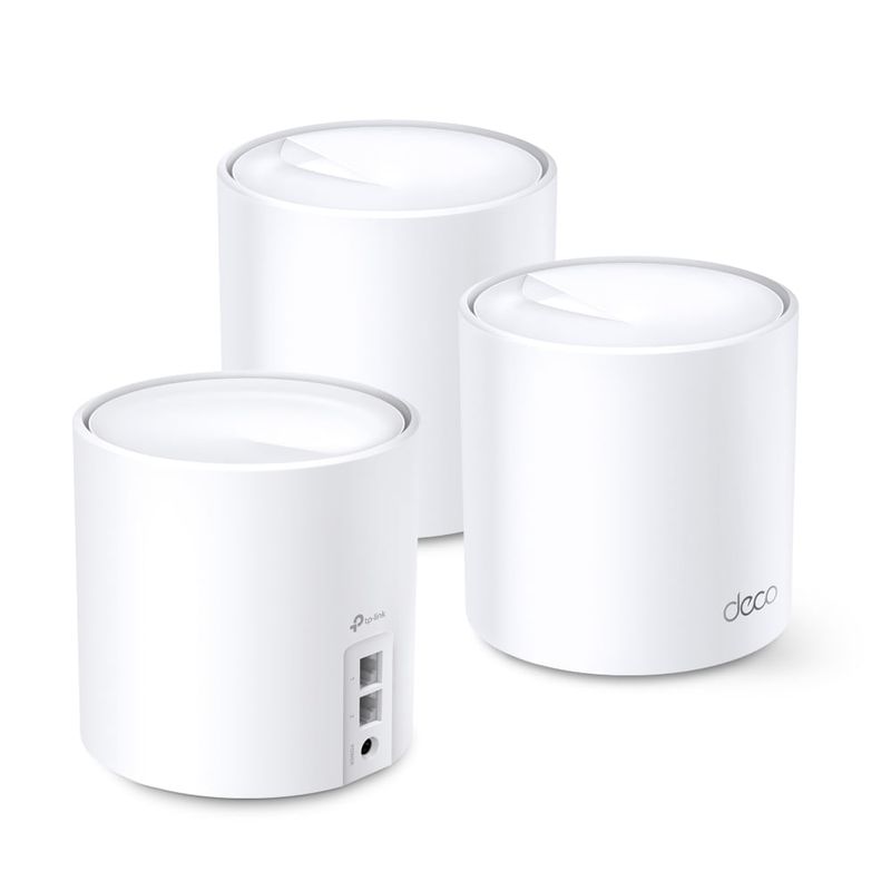 Sistema Mesh TP-Link Deco X20 AX1900 Wi-Fi 6 pack x3 doble banda vista frontal