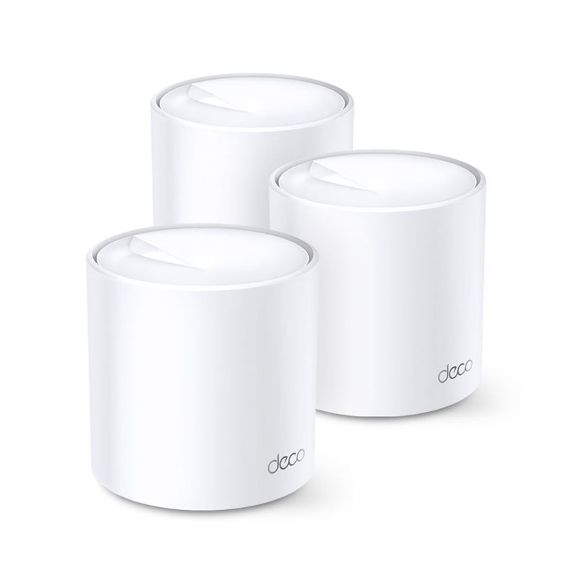 Sistema Mesh TP-Link Deco X60 AX5400 3-Pack Wi-Fi doble banda vista frontal