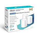 Sistema Mesh TP-Link Deco X60 AX5400 3-Pack Wi-Fi doble banda empaque