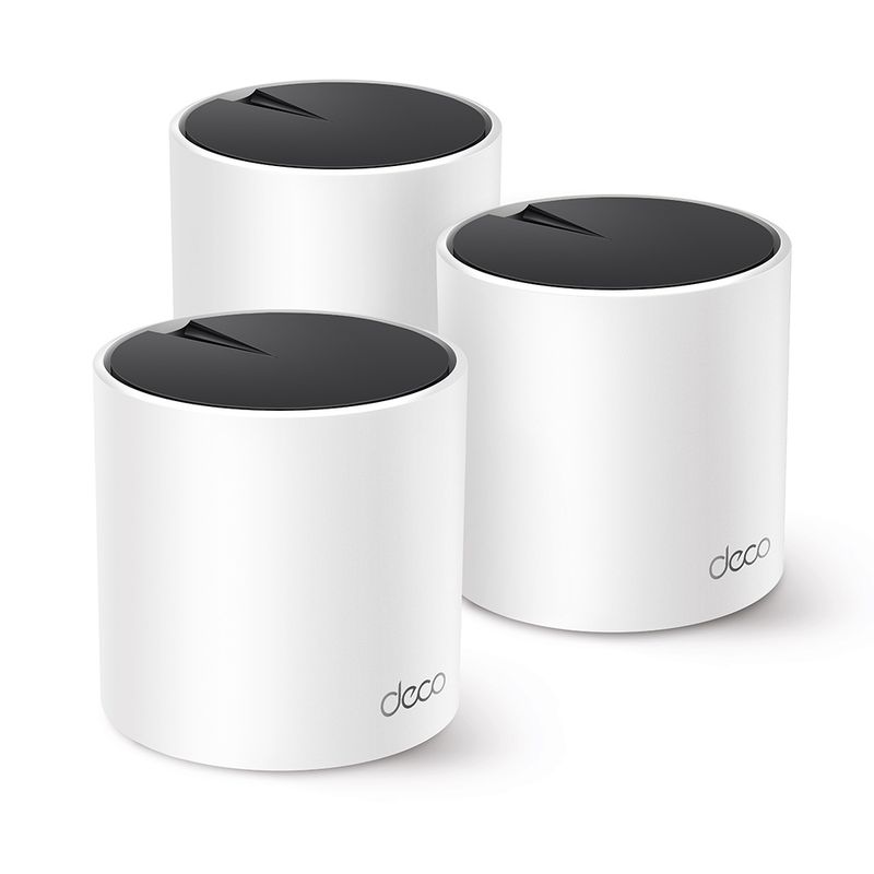 Sistema WiFi Mesh TP-Link Deco X55 AX3000  pack x3 doble banda vista frontal
