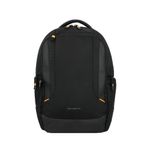 Mochila viajera Samsonite Locus negra con smart sleeve  frontal