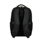 Mochila viajera Samsonite Locus negra con smart sleeve  dorsal