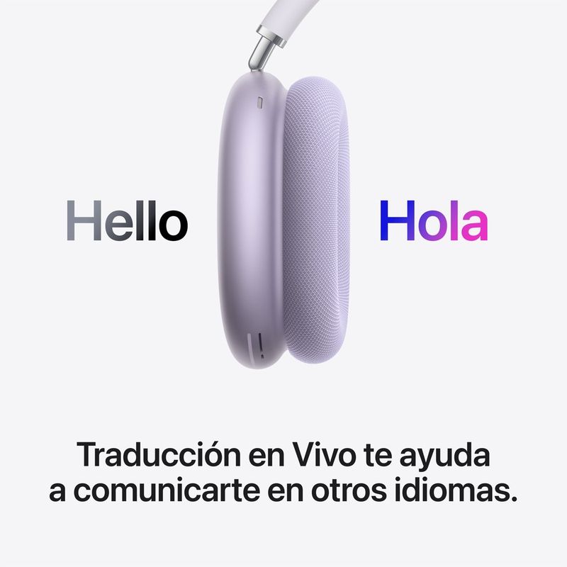 AirPods Max 2 Purple On-Ear Cancelación Activa de Ruido traducción