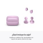 Audífonos inalámbricos Sony LinkBuds Clip Lavanda en estuche