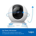 Kit de 2 cámaras de seguridad TP-Link Tapo C210 Wi-Fi visión nocturna 360° audio bidireccional blanco con micro SD 64GB especificaciones