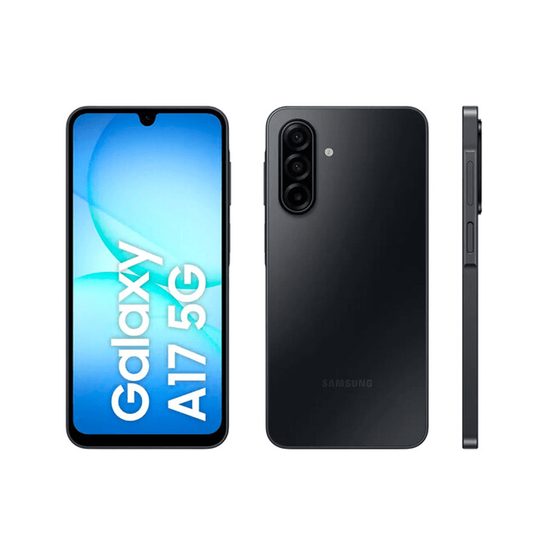 Celular Samsung Galaxy A17 5G 128GB negro detalle cámara principal