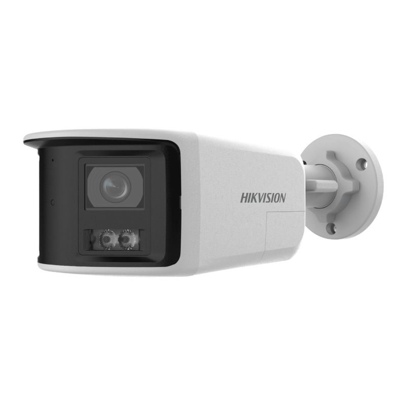 Cámara Hikvision EasyLink DS-2CFW06-P 6M 180° Wi-Fi panorámica blanca blanco vista frontal oblicua