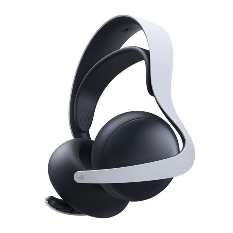 Audífonos Sony Pulse Elite PS5 PC blanco frontal oblicuo