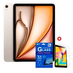 Tablet Apple iPad Air 11 pulgadas M4 Starlight vista frontal pantalla encendida