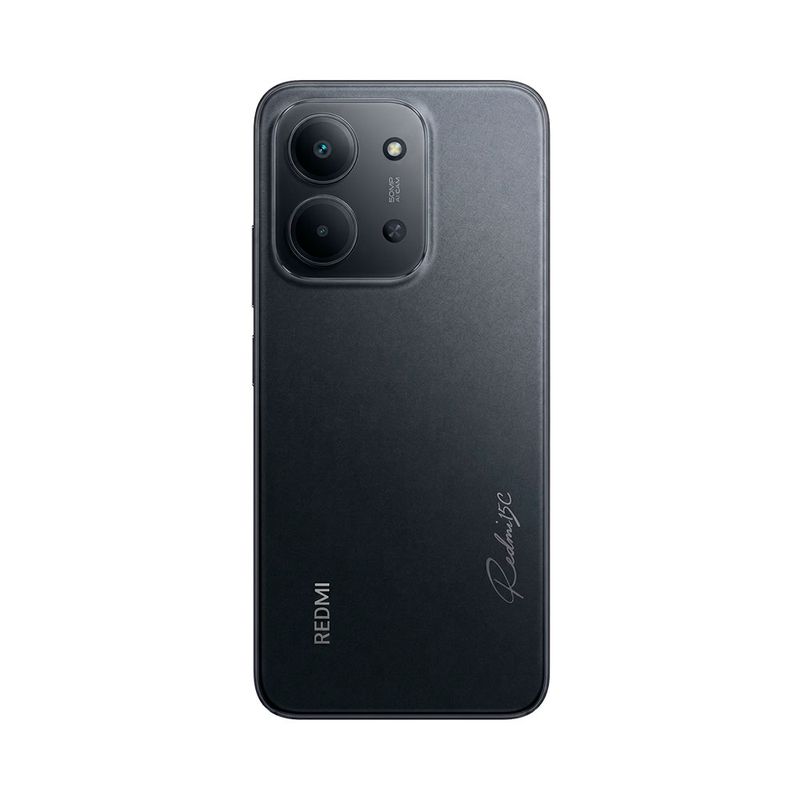 Celular Xiaomi Redmi 15C negro 128GB vista trasera cámara 108MP