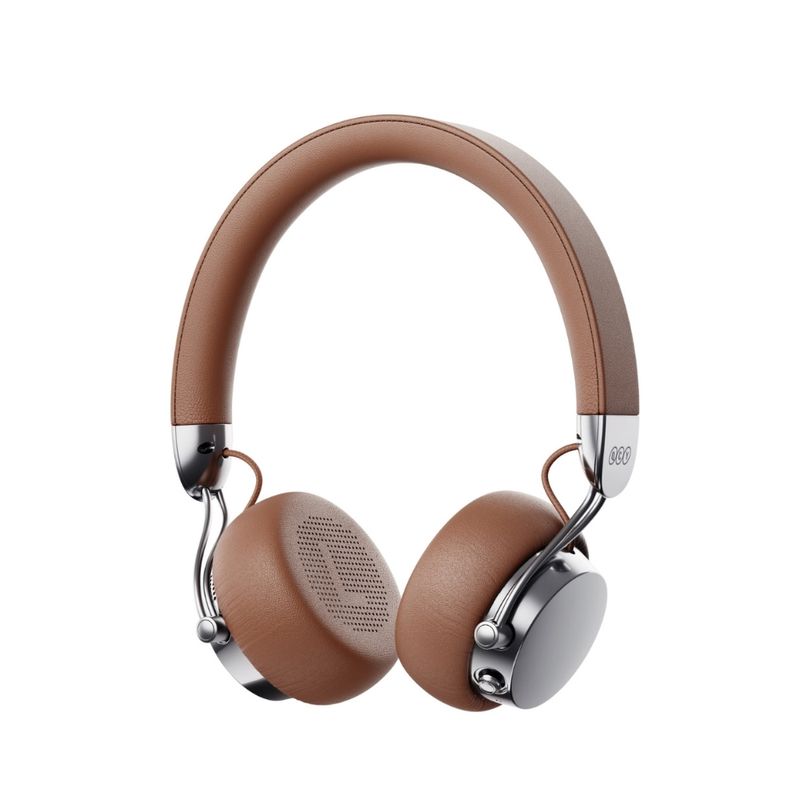 Audífonos bluetooth QCY Era 7 marrón producto completo
